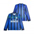 Fotballdrakter Inter Milan 2009 Retro Hjemmedraktsett 2010 Langermet til Herre