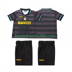 Fotballdrakter Inter Milan 1997 1998 Retro Tredjedraktsett Kortermet til Barn