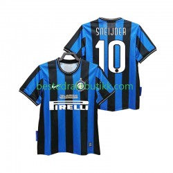 Fotballdrakter Inter Milan SNEIJDER 10 2009 Retro Hjemmedraktsett 2010 Kortermet til Herre