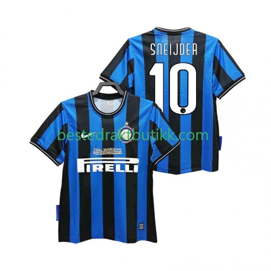 Fotballdrakter Inter Milan SNEIJDER 10 2009 Retro Hjemmedraktsett 2010 Kortermet til Herre