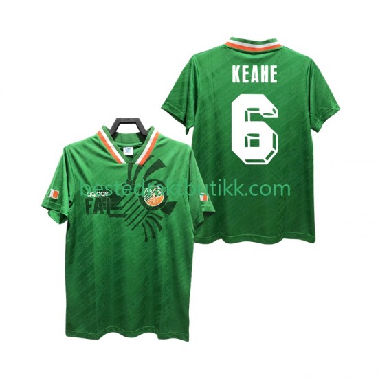 Fotballdrakter Irland KEAHE 6 Retro Hjemmedraktsett 1994 Kortermet til Herre