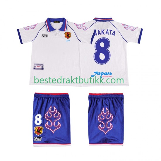 Fotballdrakter Japan NAKATA 8 1998 Retro Bortedraktsett Kortermet til Barn
