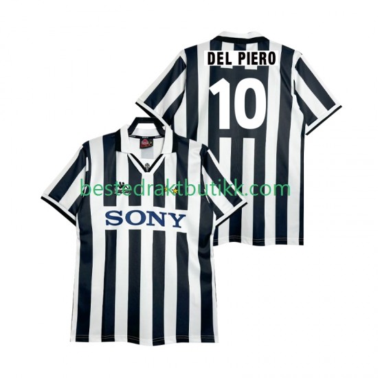 Fotballdrakter Juventus DEL PIERO 10 1995 1996 Retro Hjemmedraktsett Kortermet til Herre