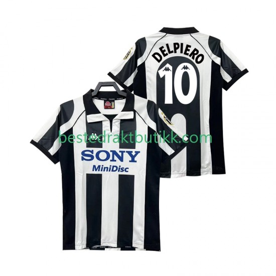 Fotballdrakter Juventus DEL PIERO 10 1997 1998 Retro Hjemmedraktsett Kortermet til Herre