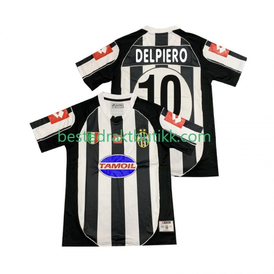 Fotballdrakter Juventus DEL PIERO 10 2002 2003 Retro Hjemmedraktsett Kortermet til Herre