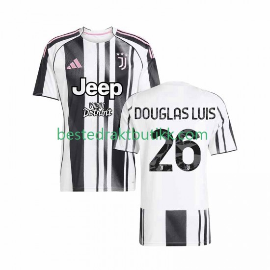 Fotballdrakter Juventus Douglas Luiz 26 Hjemmedraktsett 2025-2026 Kortermet til Herre