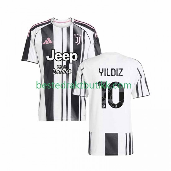 Fotballdrakter Juventus Kenan Yildiz 10 Hjemmedraktsett 2025-2026 Kortermet til Herre