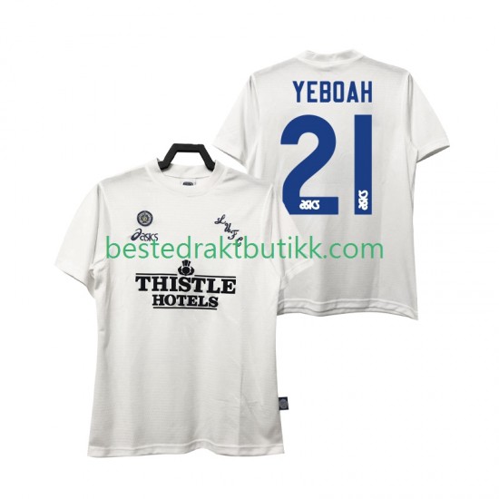 Fotballdrakter Leeds United YEBOAH 21 1995 1996 Retro Hjemmedraktsett Kortermet til Herre