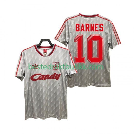Fotballdrakter Liverpool BARNES 10 1989 1991 Retro Bortedraktsett Kortermet til Herre