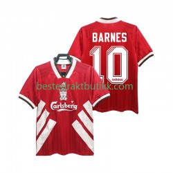 Fotballdrakter Liverpool BARNES 10 1993 1995 Retro Hjemmedraktsett Kortermet til Herre
