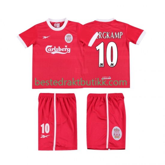 Fotballdrakter Liverpool BERGKAMP 10 LWP 1997 1998 Retro Hjemmedraktsett Kortermet til Barn