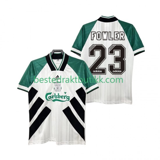 Fotballdrakter Liverpool FOWLER 23 1993 1995 Retro Bortedraktsett Kortermet til Herre