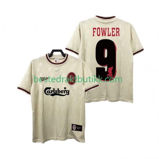 Fotballdrakter Liverpool FOWLER 9 1996 1997 Retro Bortedraktsett Kortermet til Herre