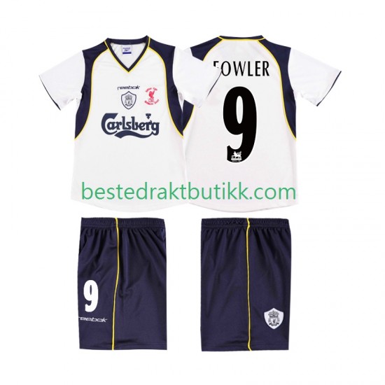 Fotballdrakter Liverpool FOWLER 9 LWP 2001 2002 Retro Bortedraktsett Kortermet til Herre