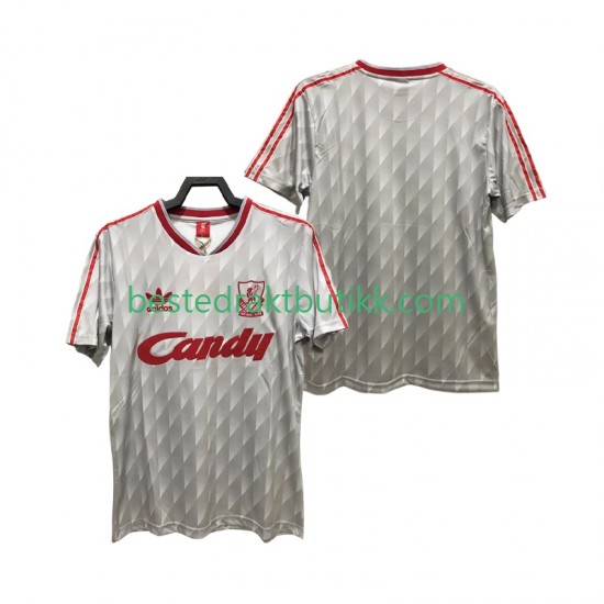 Fotballdrakter Liverpool 1989 1991 Retro Bortedraktsett Kortermet til Herre