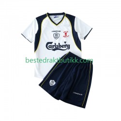 Fotballdrakter Liverpool LWP 2001 2002 Retro Bortedraktsett Kortermet til Barn