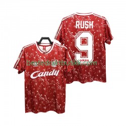 Fotballdrakter Liverpool Rush 9 1989 1991 Retro Hjemmedraktsett Kortermet til Herre