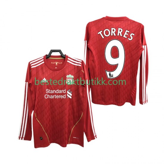 Fotballdrakter Liverpool Torres 9 2012 Retro Hjemmedraktsett 2010 Langermet til Herre