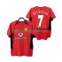 Fotballdrakter Manchester United BECKHAM 7 2002 Retro Hjemmedraktsett 2004 Kortermet til Herre