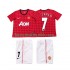 Fotballdrakter Manchester United BECKHAM 7 2012 2013 Retro Hjemmedraktsett Kortermet til Barn