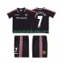 Fotballdrakter Manchester United Beckham 7 1998 Retro Bortedraktsett 1999 Kortermet til Barn
