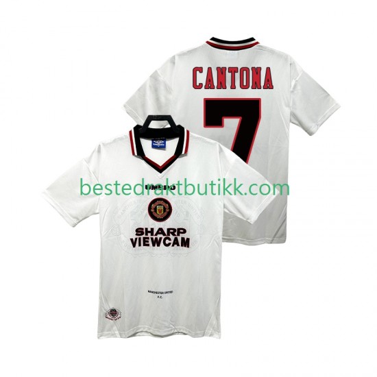 Fotballdrakter Manchester United CANTONA 7 1996 1997 Retro Bortedraktsett Kortermet til Herre