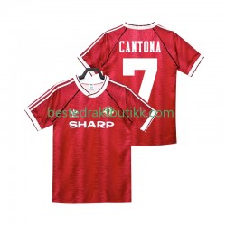 Fotballdrakter Manchester United CANTONA 7 1990 1992 Retro Hjemmedraktsett Kortermet til Herre
