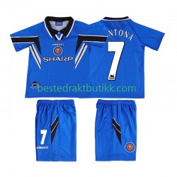 Fotballdrakter Manchester United CONTONA 7 1996 1998 Retro Tredjedraktsett Kortermet til Barn