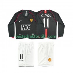 Fotballdrakter Manchester United GIGGS 11 2007 Retro Bortedraktsett 2008 Langermet til Barn