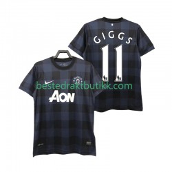 Fotballdrakter Manchester United GIGGS 11 2013 2014 Retro Bortedraktsett Kortermet til Herre