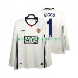 Fotballdrakter Manchester United GIGGS 11 Premier League 2009 Retro Bortedraktsett 2008 Langermet til Herre