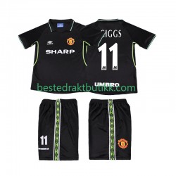 Fotballdrakter Manchester United GIGGS 11 1998 Retro Tredjedraktsett 1999 Kortermet til Barn