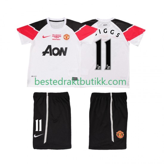 Fotballdrakter Manchester United GIGGS 11 Champions League 2012 Retro Tredjedraktsett 2011 Kortermet til Barn