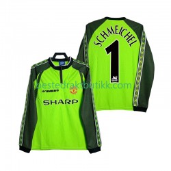 Fotballdrakter Manchester United SCHMEICHEL 1 1998 2000 Keeper Retro Hjemmedraktsett Langermet til Herre
