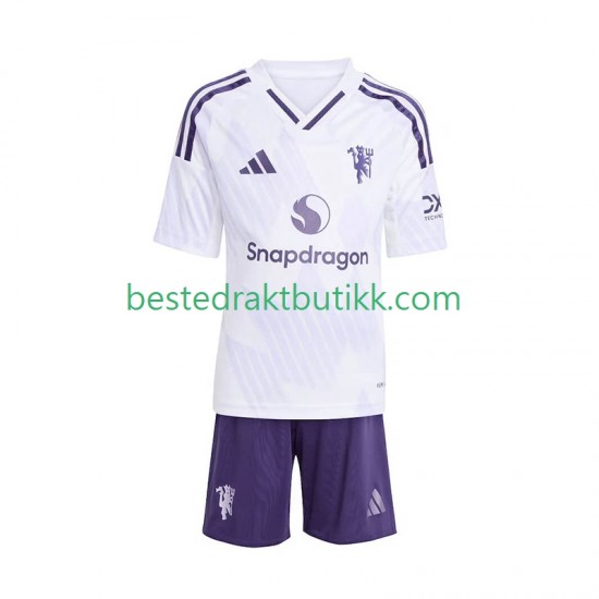 Fotballdrakter Manchester United Bortedraktsett 2025-2026 Kortermet til Barn