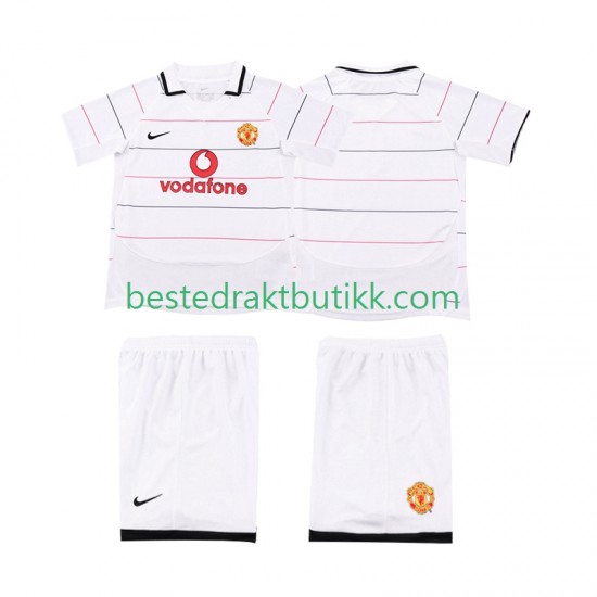 Fotballdrakter Manchester United 2003 Retro Tredjedraktsett 2006 Kortermet til Barn