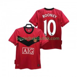 Fotballdrakter Manchester United ROONEY 10 2009 Retro Hjemmedraktsett 2010 Kortermet til Herre
