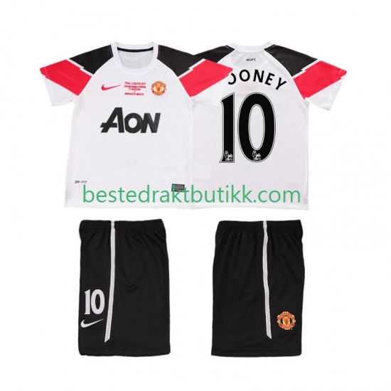 Fotballdrakter Manchester United ROONEY 10 Champions League 2012 Retro Tredjedraktsett 2011 Kortermet til Barn