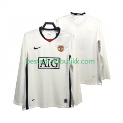Fotballdrakter Manchester United Premier League 2009 Retro Bortedraktsett 2008 Langermet til Herre