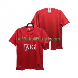 Fotballdrakter Manchester United Premier League 2007 Retro Hjemmedraktsett 2008 Kortermet til Herre