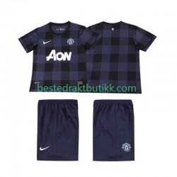 Fotballdrakter Manchester United 2013 2014 Retro Bortedraktsett Kortermet til Barn