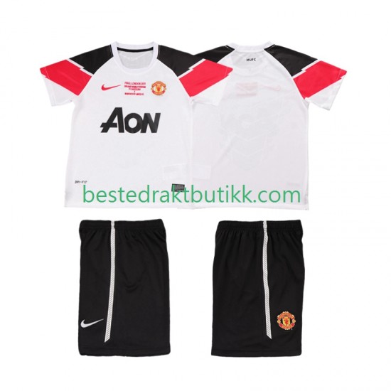 Fotballdrakter Manchester United Champions League 2012 Retro Tredjedraktsett 2011 Kortermet til Barn