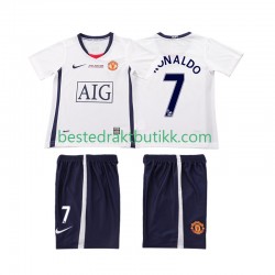Fotballdrakter Manchester United Ronaldo 7 Champions League 2009 Retro Bortedraktsett 2008 Kortermet til Barn