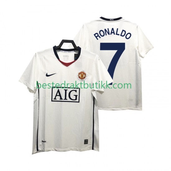 Fotballdrakter Manchester United Ronaldo 7 Premier League 2009 Retro Bortedraktsett 2008 Kortermet til Herre