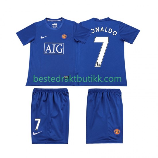 Fotballdrakter Manchester United Ronaldo 7 2009 Retro Tredjedraktsett 2008 Kortermet til Barn