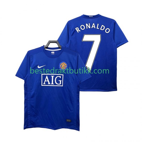 Fotballdrakter Manchester United Ronaldo 7 2009 Retro Tredjedraktsett 2008 Kortermet til Herre