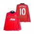 Fotballdrakter Manchester United Rooney 10 2013 2014 Retro Hjemmedraktsett Langermet til Herre