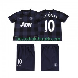 Fotballdrakter Manchester United Rooney 10 2013 2014 Retro Bortedraktsett Kortermet til Barn