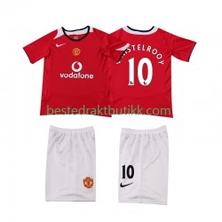 Fotballdrakter Manchester United Ruud van Nistelrooy 2005 Retro Hjemmedraktsett 2006 Kortermet til Barn