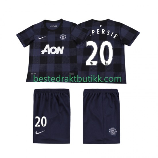 Fotballdrakter Manchester United V PERSIE 20 2013 2014 Retro Bortedraktsett Kortermet til Barn